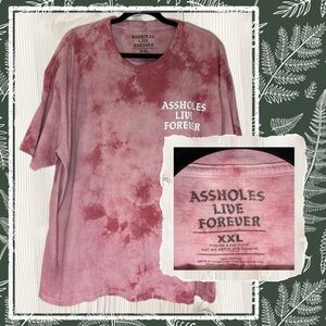 Pink Tie-Dye Graphic T-Shirt XXL